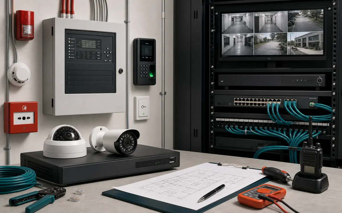 Integrated fire, CCTV and ELV rack planning